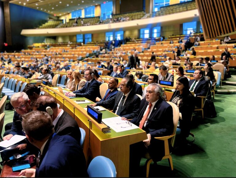 Deputy Prime Minister/Foreign Minister of Pakistan, Senator Mohammad Ishaq Dar , is representing Pakistan at the International Conference on the “the Peaceful Settlement of the Question of Palestine and the Implementation of the Two-State Solution”