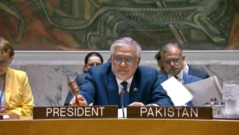 The UN Security Council unanimously adopted, under Pakistan’s Presidency, Resolution 2788, on “Strengthening Mechanisms for the Peaceful Settlement of Disputes”